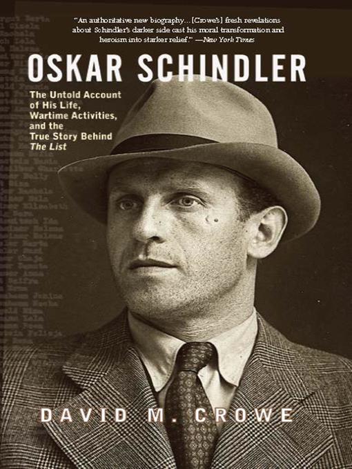 Title details for Oskar Schindler by David Crowe - Available
